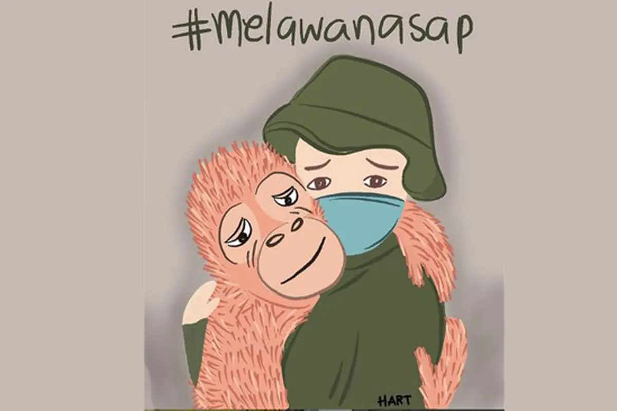 Sindir Bencana Kabut Asap, Warganet Buat Ilustrasi Keren #MelawanAsap