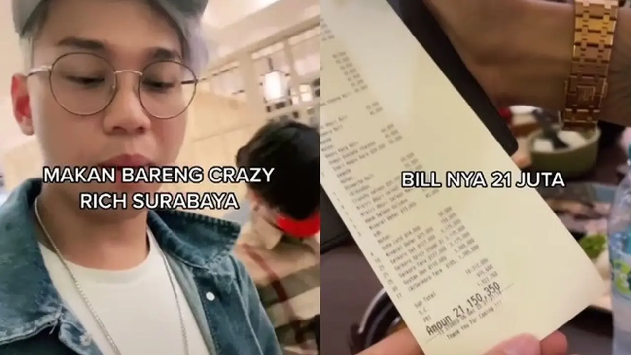 Makan Habis Rp 21 Juta, Ini Cara Kocak Crazy Rich Surabaya Saat Bayar Tagihan