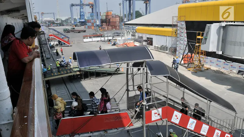 H-6 Lebaran, Pemudik Kapal Laut Terus Padati Pelabuhan Tanjung Priok