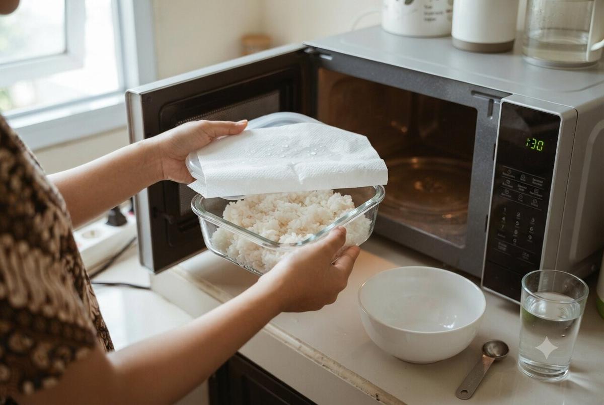 Cara Menghangatkan Nasi Dingin Tanpa Rice Cooker agar Kembali Pulen Seperti Baru Matang