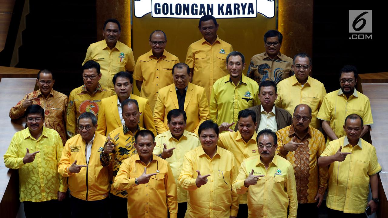 Erlangga Hartarto Umumkan Kepengurusan Baru Partai Golkar