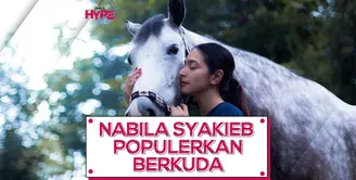Melihat pertandingan berkuda yang diselenggarakan artis cantik Nabila Syakieb dikandang kuda miliknya, Arthayasa Stable, Depok, Jawa Barat. Simak keseruannya dalam videoberikut ini ya!
