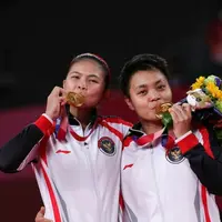 Bukan sekedar hiasan, buket bunga matahari yang diterima para juara olimpiade Tokyo 2020 punya makna mendalam. (Instagram/r.apriyanig).