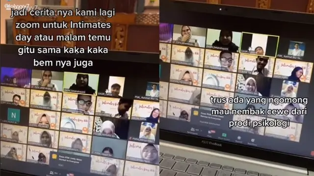 Belum Pernah Ketemu, Aksi Cowok Nyatakan Cinta Lewat Zoom Ini Bikin Senyum-Senyum