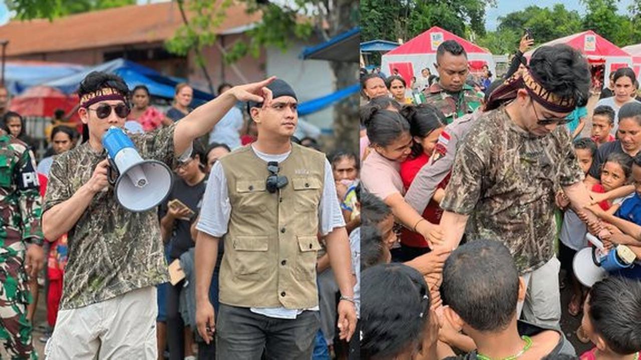 Denny Sumargo Serahkan Bantuan Rp 1,7 Miliar untuk Korban Gunung Lewotobi di NTT