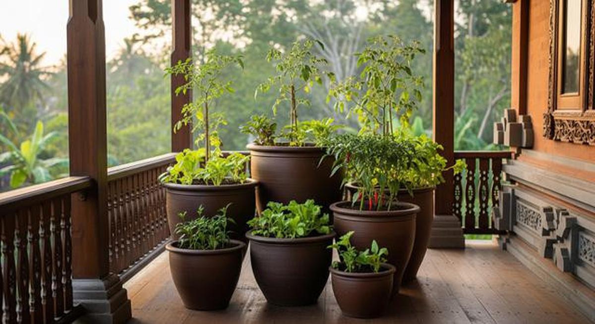 7 Jenis Kebun Sayur Kecil yang Menambah Estetika Teras Rumah, Solusi Cerdas Lahan Terbatas