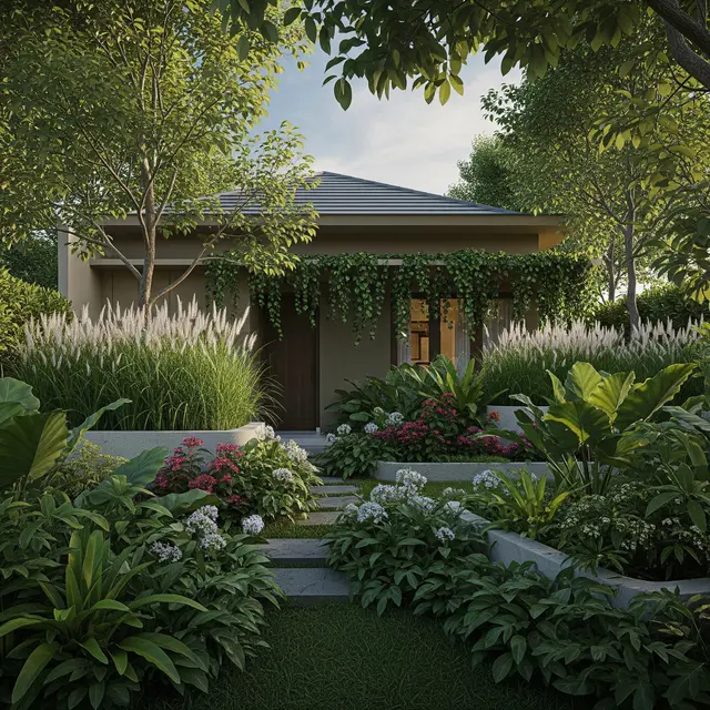 Desain Rumah Kecil agar Tidak Terlihat dari Luar Tanpa Pagar Tinggi
