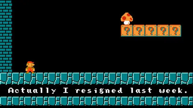 Permainan Super Mario Bross untuk berhenti kerja 3