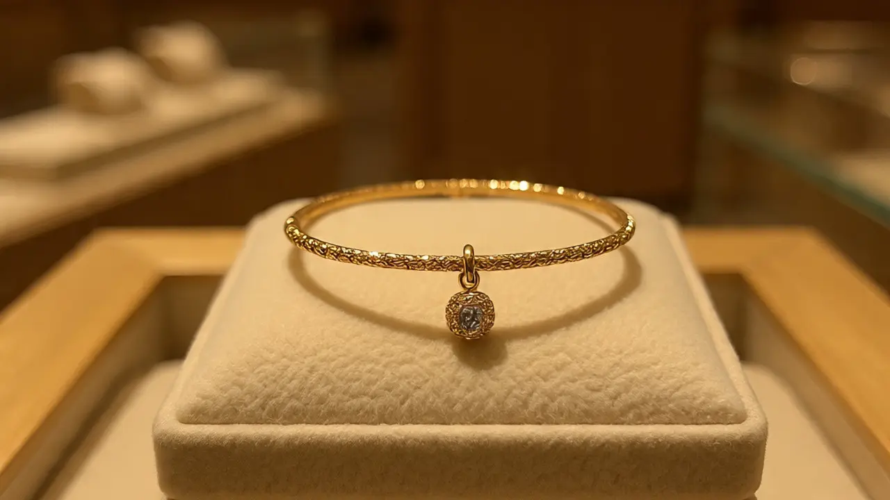 Gelang Emas Charm Dragon (Created by Meta AI)