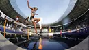Pelari Kenya, Beatrice Chepkoech, saat beraksi pada nomor 3000m halang rintang Kejuaraan Atletik Intenasional di Stadion Olympic, Jerman, Minggu (13/9/2020). (AFP/Odd Andersen)