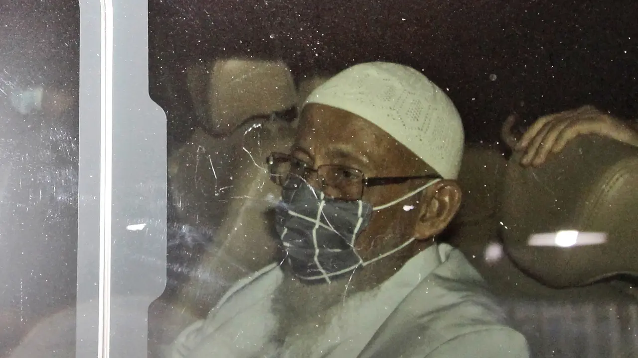 Abu Bakar Baasyir Tinggalkan Lapas Gunung Sindur