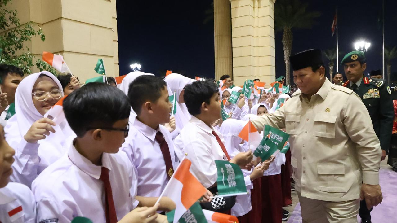 Prabowo disambut pelajar Indonesia di Jeddah
