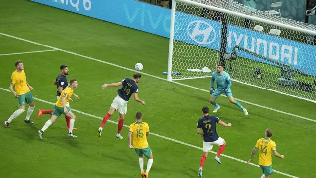 Olivier Giroud Borong Dua Gol, Prancis Kalahkan Australia di Piala Dunia 2022