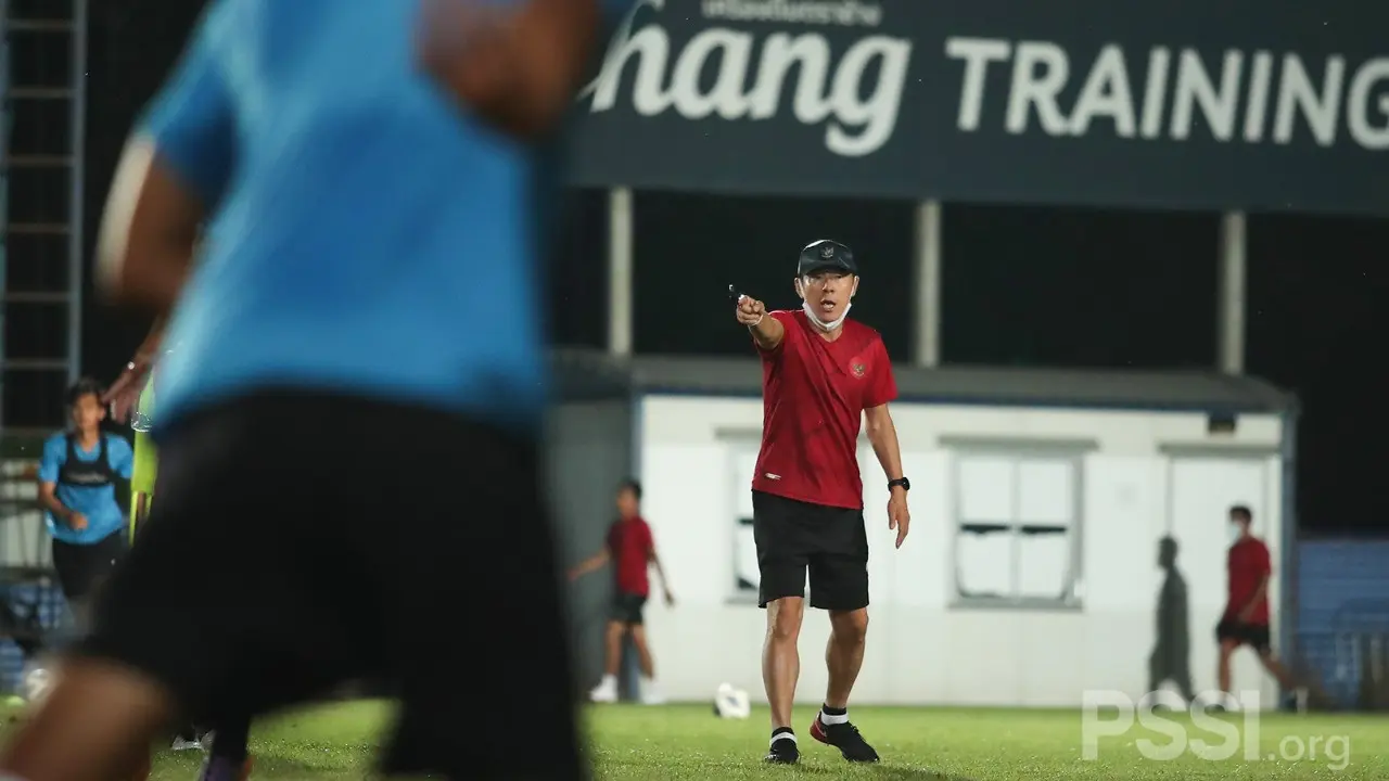 Pelatih Timnas Indonesia, Shin Tae-yong.