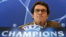 Fabio Capello ditunjuk sebagai pelatih AC Milan pada 1991–1996 dan musim 1997/1998. Selama masa baktinya di San Siro, ia tercatat mampu membawa beberapa trofi bergengsi untuk Rossoneri, salah satunya Liga Champions. Capello bersama AC Milan tercatat menjadi juara Liga Champions pada musim 1993/1994. (AFP/Philippe Desmazes)