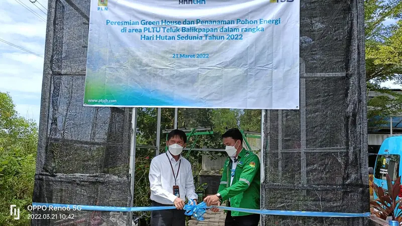 PJB UBJOM Kaltim Teluk Resmikan Green House Pohon Energi