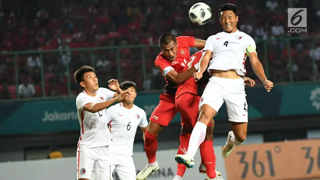 Aksi Pemain Indonesia Saat Kalahkan Hong Kong 3-1