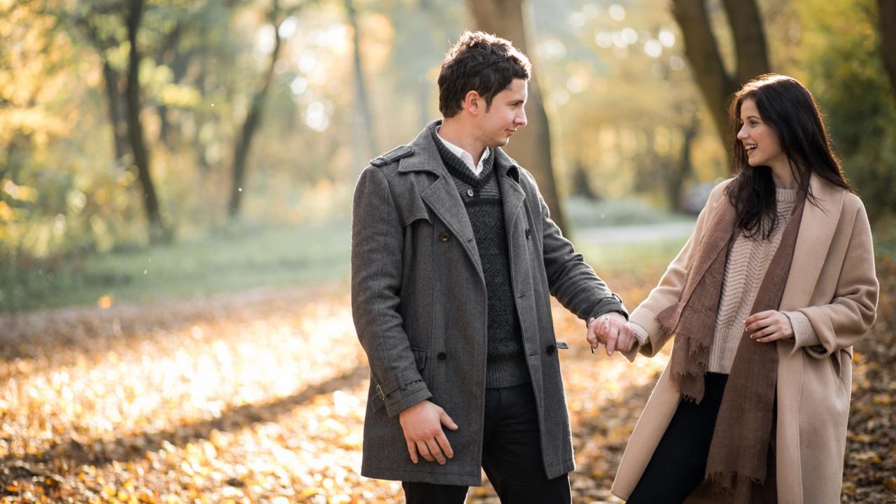 Ilustrasi pasangan cinta, romantis, bahagia