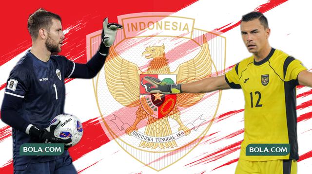 Timnas Indonesia - Emil Audero Vs Maarten Paes (Bola.com/Wiwig Prayugi)