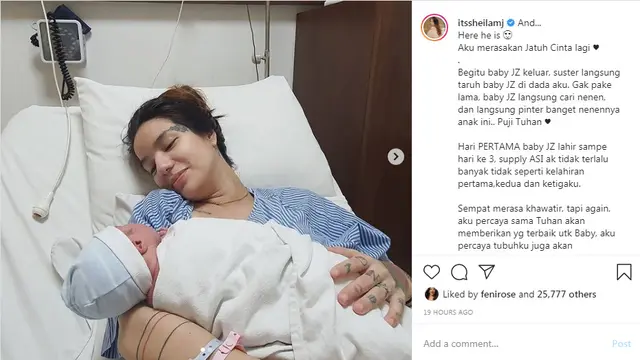 Sheila Marcia curhat usai melahirkan