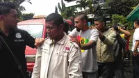 Kali ini, polisi menangkap 63 terduga preman yang berada di kampus Trisakti. (Liputan6.com/Muslim AR)