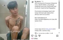 Duduk Jongkok Tertunduk Lesu, Viral Maling Kotak Amal Ditangkap Warga Kebayoran Lama