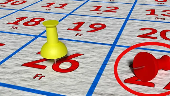 Ilustrasi tanggal/Pixabay