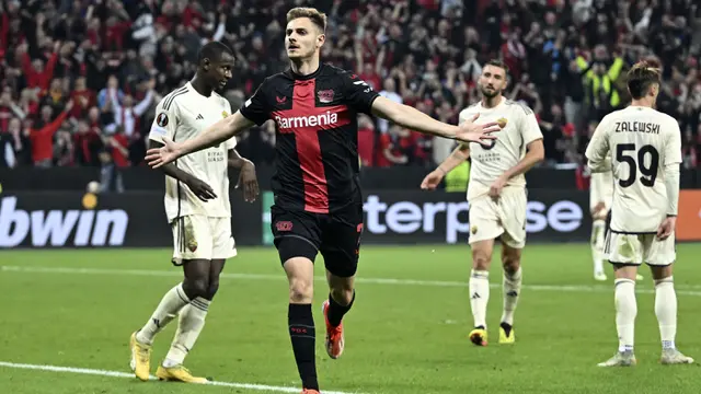 Foto: Tahan Imbang AS Roma, Bayer Leverkusen Lolos ke Final Liga Europa sekaligus Ukir Rekor Tak Terkalahkan Terpanjang di Eropa