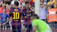 Messi dan Neymar (AFP/Josep Lago)