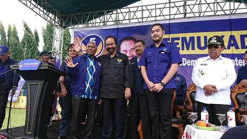 Prananda Paloh saat menghadiri kampanye Partai Nasdem (Merdeka.com)