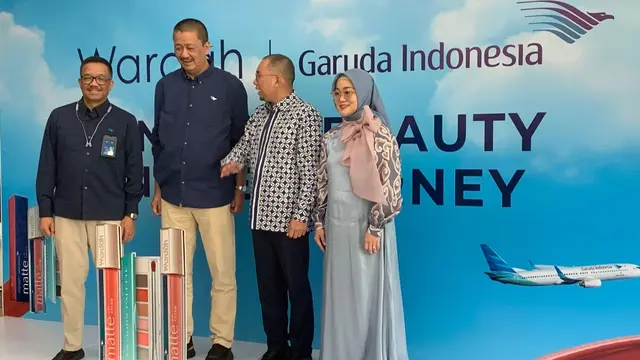 Wardah kolaborasi dengnan Garuda Indonesia meluncurkan makeup bertajuk “Find The Beauty in Journey” pada Rabu (31/1/2024).