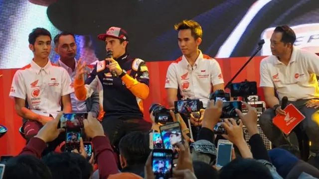 Marc Marquez Beberkan Rahasia Jadi Pebalap MotoGP Sukses di Arena Honda Sport Motorshow