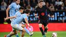 Hingga akhir babak pertama, Barcelona masih unggul 1-0 atas tuan rumah Celta Vigo. (MIGUEL RIOPA/AFP)