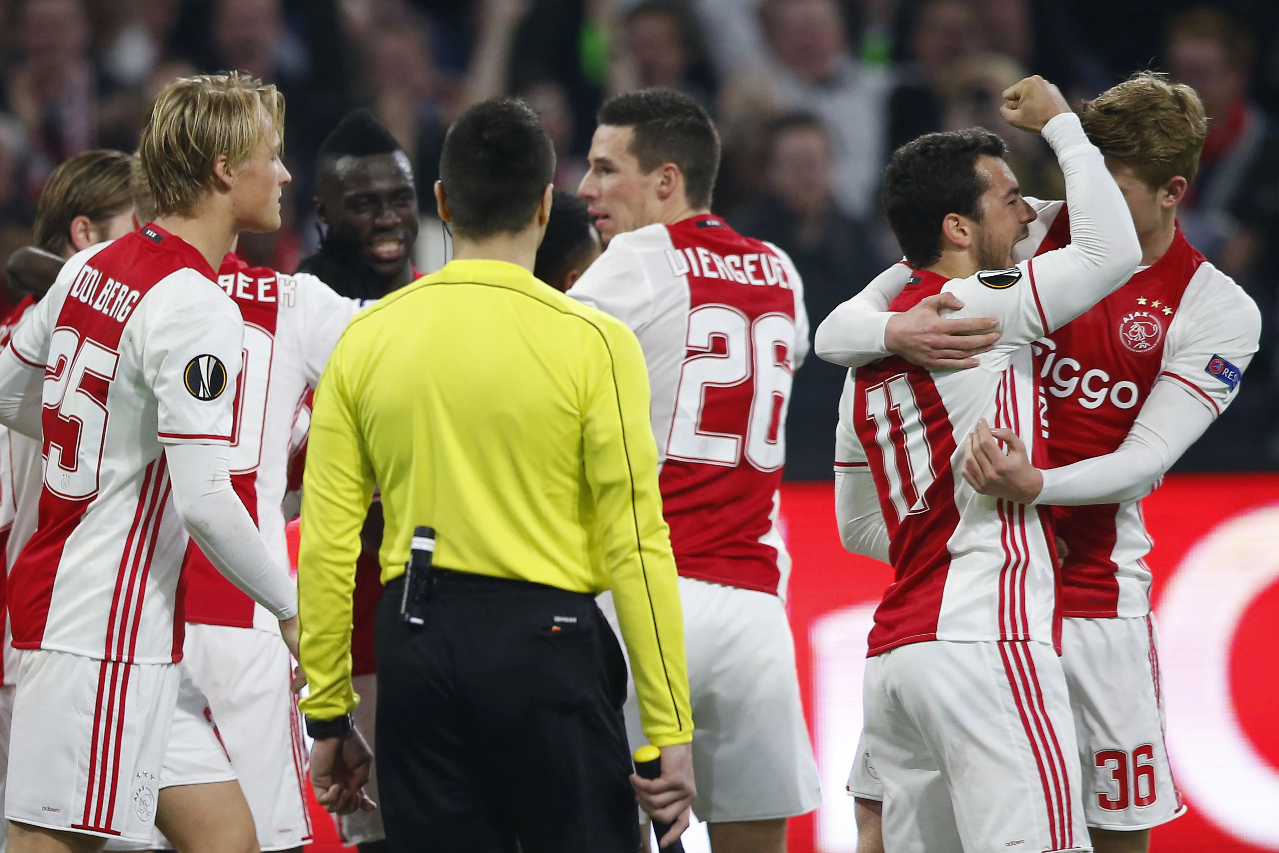 Ajax Amsterdam melaju ke final Liga Europa dengan mayoritas pemain usia muda. (AP Photo/Peter Dejong)