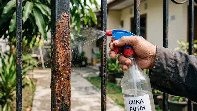 Membersihkan Pagar