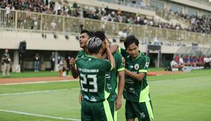 PSS Sleman menunjukkan dominasi di awal musim Pegadaian Championship 2025/2026, setelah melibas Kendal Tornado FC dengan skor 3-1 di Stadion Maguwoharjo, Sleman, Minggu (12/10/2025). (Dok. PSS Sleman)