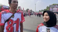 Cerita Sejoli dari Bogor Berangkat Subuh Demi Rayakan HUT RI di Monas