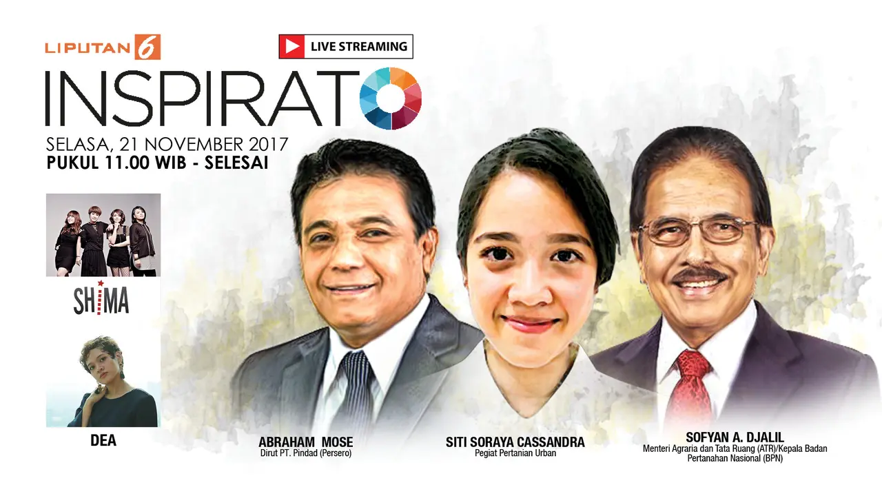 Saksikan Inspirato Bersama 3 Tokoh Inspiratif Indonesia