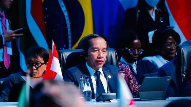 Presiden Jokowi menghadiri KTT BRICS di Johannesburg, Afrika Selatan. (Foto: Laily Rachev - Biro Pers Sekretariat Presiden)