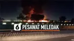 pesawat meledak