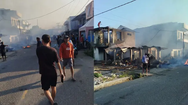 Gempa NTT Bikin Warga Panik, Sejumlah Rumah di Manggarai Terbakar
