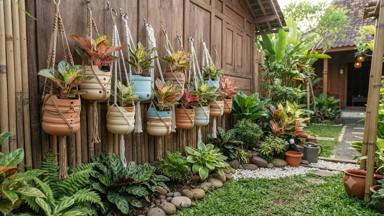 Inspirasi Pot Aglonema dari Galon Bekas