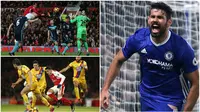 Pencetak gol terbanyak Liga Inggris 2016/2017 hingga pekan ke-19 masih dipimpin oleh striker Chelsea, Diego Costa. (Reuters)