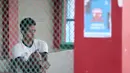 <p>Striker Madura United, Hugo Gomes "Jaja" yang tengah mengalami cedera melakukan persiapan jelang berlatih dalam sesi official training di Stadion Gelora Bangkalan, Madura, Kamis (30/5/2024) jelang laga leg kedua final Championship Series BRI Liga 1 2023/2024 menghadapi Persib Bandung, Jumat, 31 Mei 2024. (Bola.com/Bagaskara Lazuardi)</p>