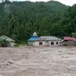 Kondisi air sungai di Kabupaten Bone Bolango (Bonebol) yang mengakibatkan banjir (Arfandi/Liputan6.com)
