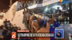 Kapal Satya Kencana Sembilan berangkat dari Surabaya menuju Banjarmasin dan diperkirakan mengangkut sekitar 250 penumpang.