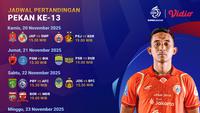 Jadwal Siaran Langsung BRI Super League 2025/26 Pekan ke-13, Tayang Eksklusif di Vidio