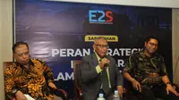 Sarasehan bertajuk “Peran Strategis Batu Bara dalam Transisi Energi” yang digelar Energy and Mining Editor Society (E2S), di Hotel Aryaduta, Jakarta Pusat, Jumat, 15 Desember 2023.