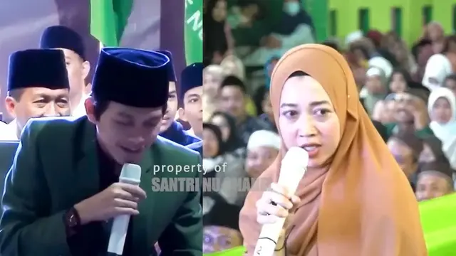 Mamah Muda cantik bentak jemaah di Pengajian Gus Iqdam (SS: YT Santri NU Chanel)