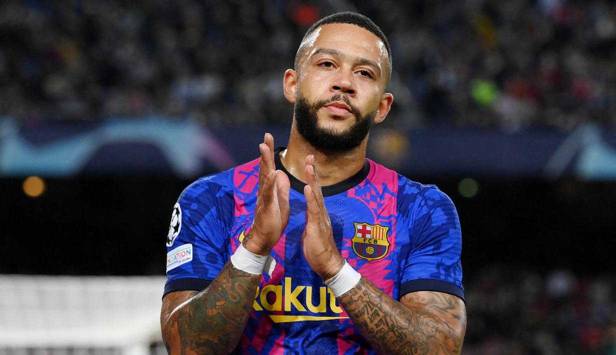 Memphis Depay - Bomber Timnas Belanda ini merupakan andalan Barcelona selepas kepergian sang megabintang Lionel Messi. Permain Depay yang cepat dan tajam di depan gawang lawan diprediksi bisa merepotkan barisan pertahanan Real Madrid di laga El Clasico nanti. (Lluis Gene)